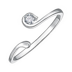 Кольцо из серебра с фианитом SZDR10300-R/12/1