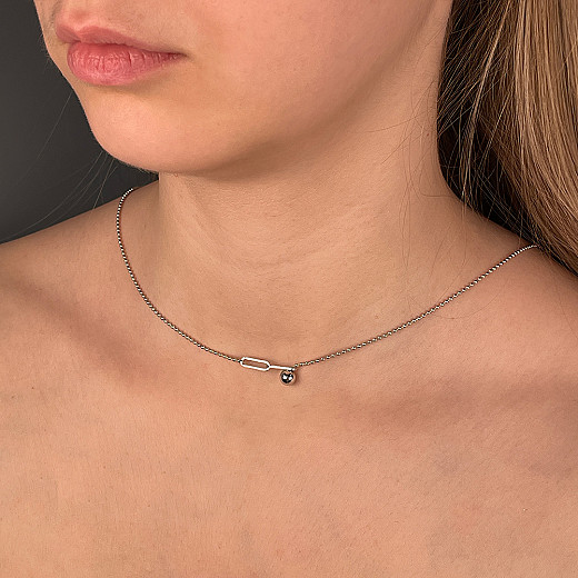 Колье из серебра YC190178-S-W-NA-K/12 №4