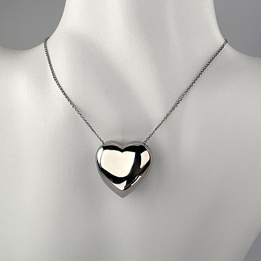 Кольє зі срібла з серцем CFAXD000125-K/12 №5