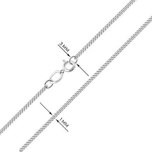 Ланцюг з білого золота  P-66938-2-2-L/02 №3