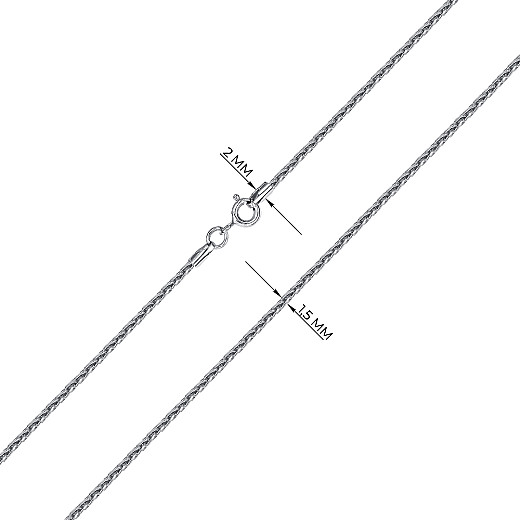 Ланцюг з срібла  SPG D/C 050 Rod-L/12 №3