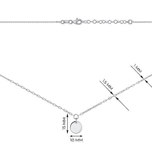 Колье из серебра CLT  11446 RH-K/12 №3