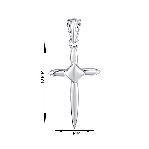 Крестик из серебра G00036-P/12 №3