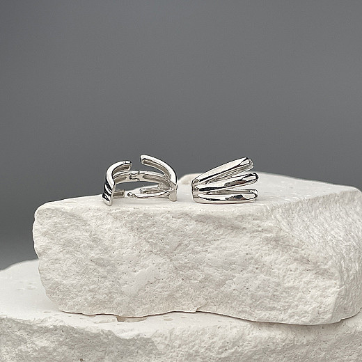 Серьги-кольца из серебра AE03392-E/12 №5