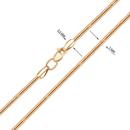 Ланцюг з червоного золота  66146/9 №3