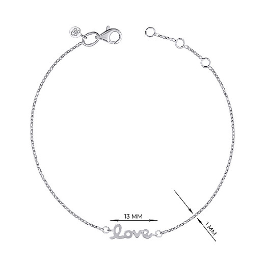 Браслет из серебра 90102/66024-3/12/1 №2