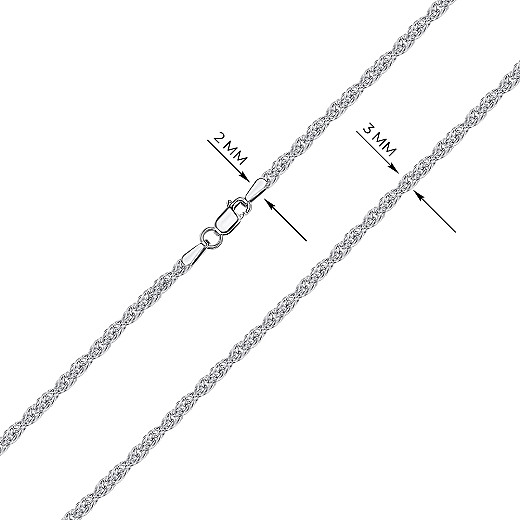Ланцюг з срібла  GDTELS 040 Rod-L/12 №3