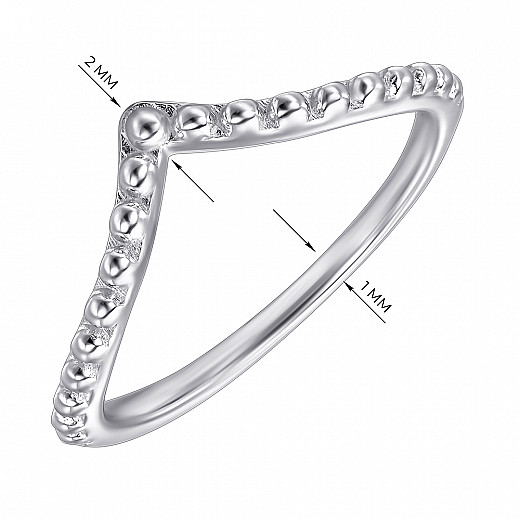 Каблучка з срібла Кульки ISA0367-R/12 №3