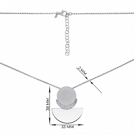 Кольє зі срібла  CFAXD000185-K/12 №2