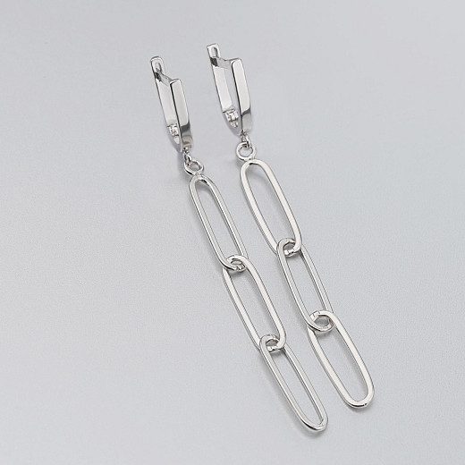 Серьги из серебра 82122-E/12 №3