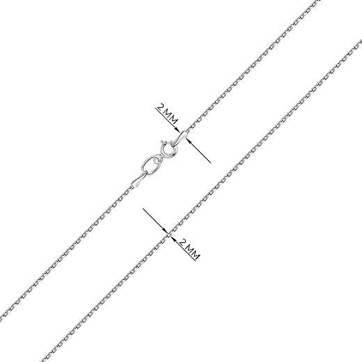 Ланцюг з срібла  12524-L/12 №3