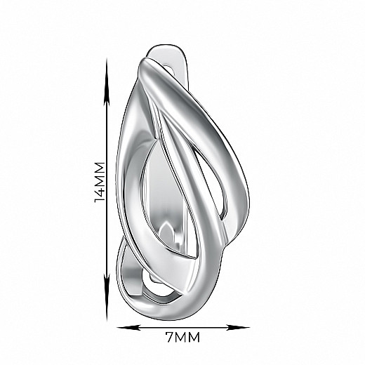 Серьги из серебра SZDE04903-E/12 №2