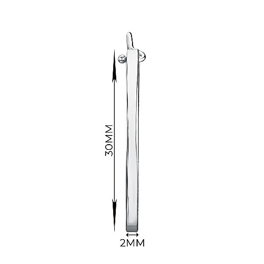 Серьги-кольца из серебра OF032-0014-E/12 №2