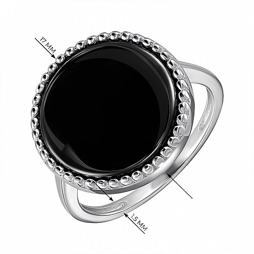 Каблучка зі срібла та кераміки SR2352-B-R/12 №3