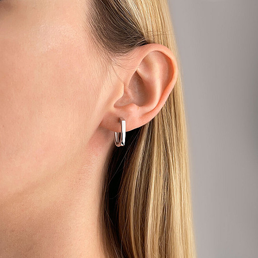 Серьги из белого золота 22893/02/1 №3