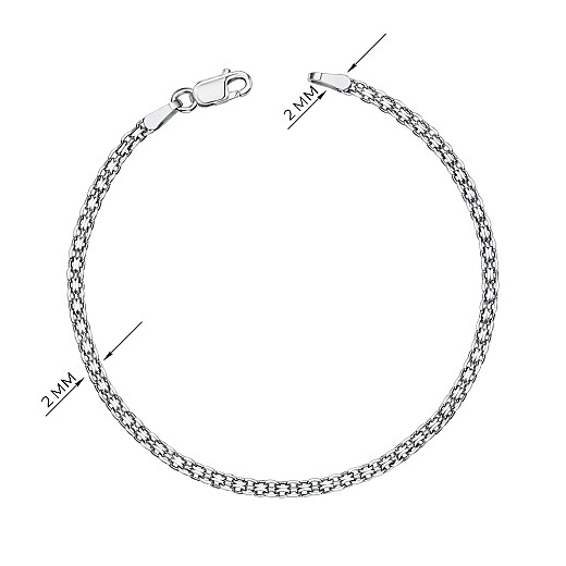 Браслет з срібла  BSK 040 BR ROD-B/12 №3