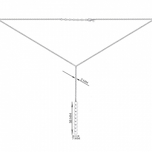 Колье из серебра CFAXD000118-K/12 №3