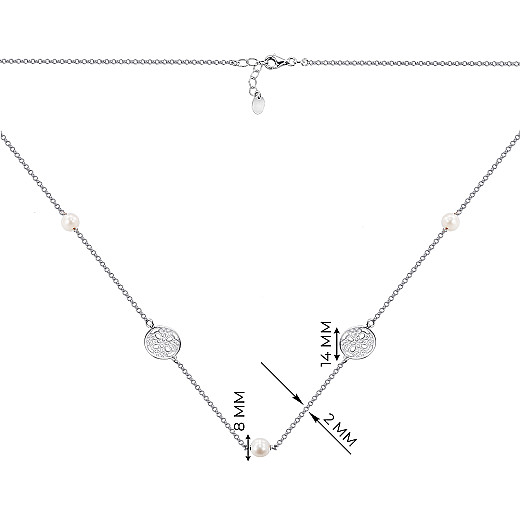 Колье из серебра с жемчугом PR0020_NC2994-K/12/708 №3