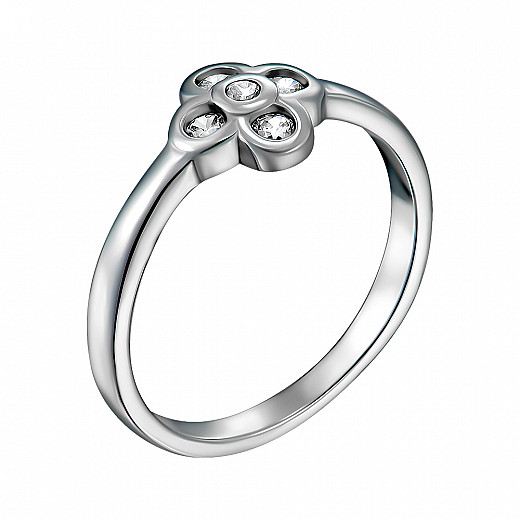 Кольцо из серебра с фианитами 1RI57824-R №2