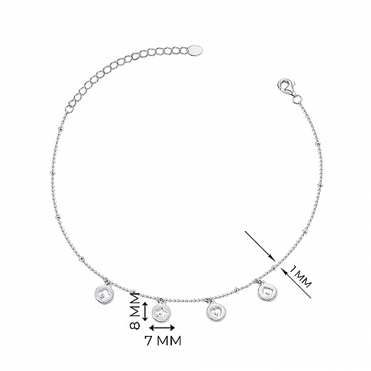 Браслет з срібла з фіанітами MB11945AA-B/12/1 №2
