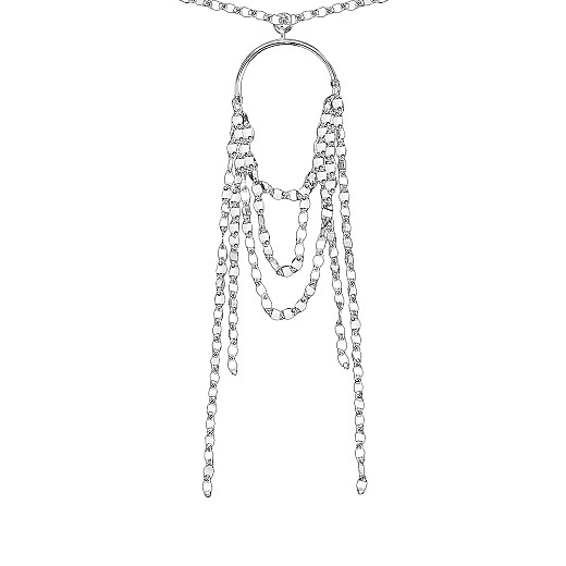 Колье из серебра CCFXD000055-K/12 №2