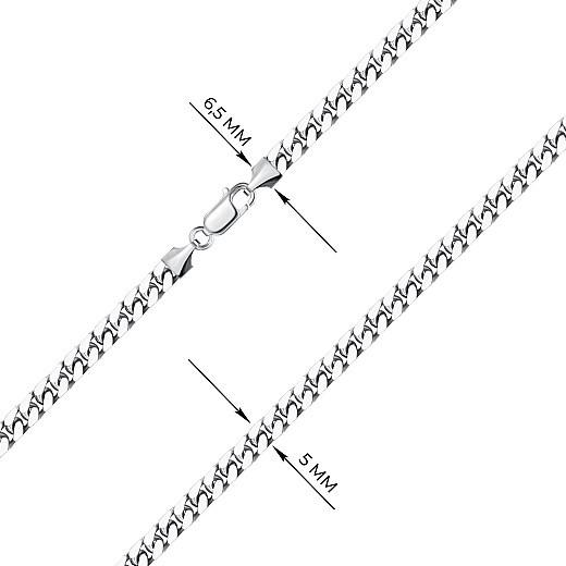 Ланцюг з срібла  08 SQUARE-L/12 №3