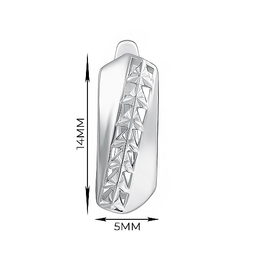 Серьги из серебра SZDE04995-E/12 №2