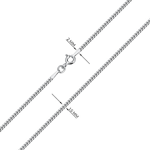 Ланцюг з срібла  GD 050 Rod-L/12 №3