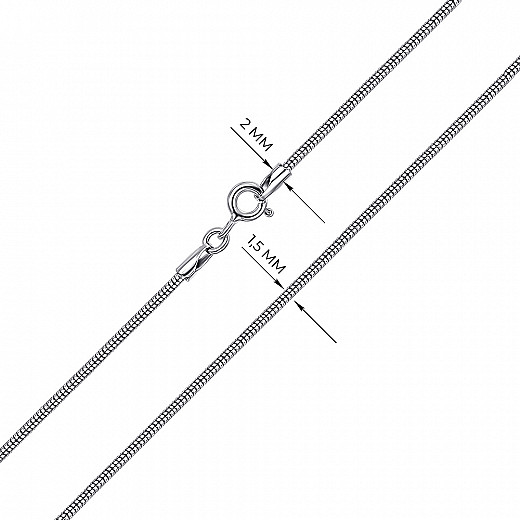 Ланцюг з срібла  CCT14D Rod-L/12 №3