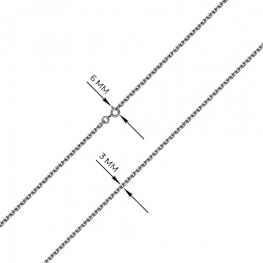 Ланцюг з срібла  FORZ D/C 080 Rod-L/12 №3
