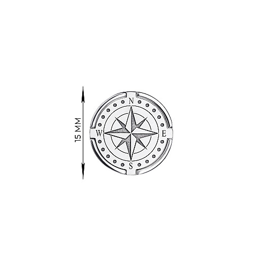 Запонки з срібла GTGXX000032-Z/12 №2