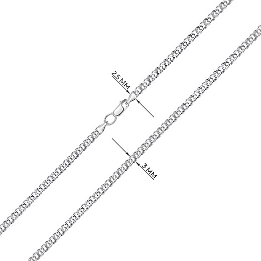 Ланцюг з срібла  с06414/2 №3