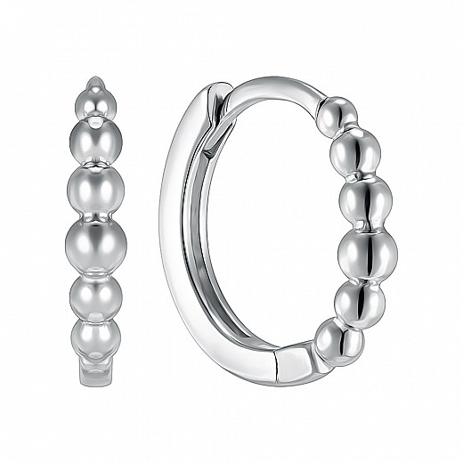 Серьги-кольца из серебра B01522-E/12