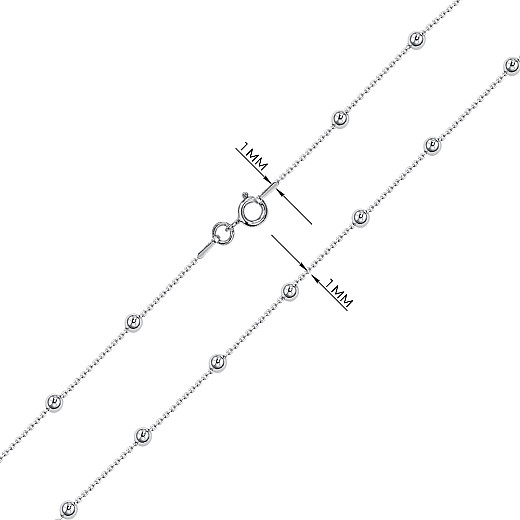 Ланцюг з срібла  M/RS11030 Rod-L/12 №3