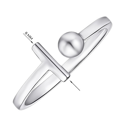 Каблучка зі срібла  2R32789-R/12 №3