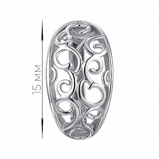 Серьги из серебра с40274 №2