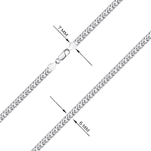 Ланцюг з срібла  08 DB-2-L/12 №3