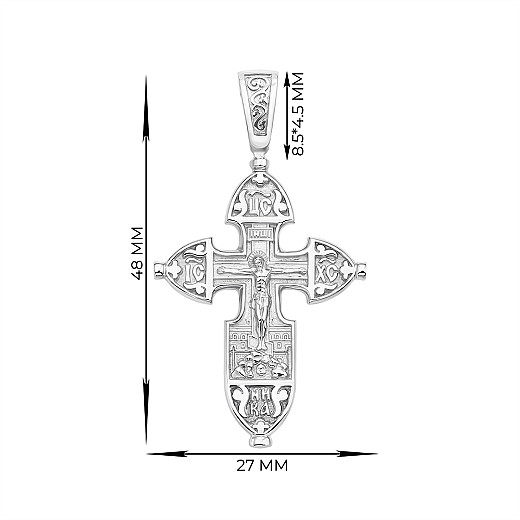 Хрест з срібла с31441 №3