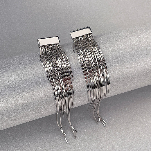 Сережки з срібла  OCFXD000153-E/12 №4