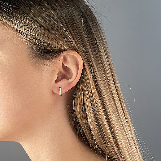 その他 Jewel Up Серьги из красного золота с фианитами UZ13396: цена, размер, фото