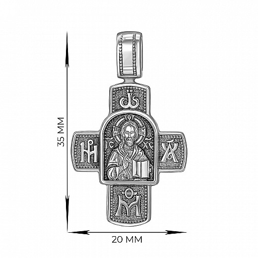 Крестик из серебра 31928/12/1 №4