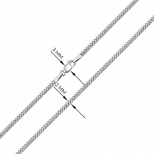 Ланцюг з срібла  GD 060 ROD-L/12 №3