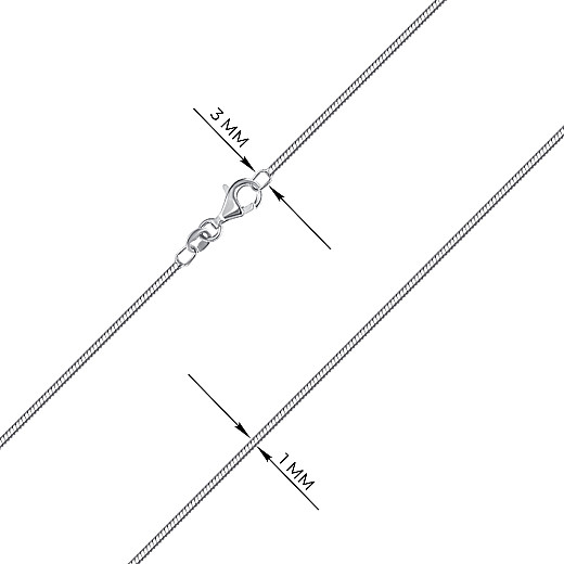 Ланцюг з срібла  13 RDIS40-4-L/12 №3