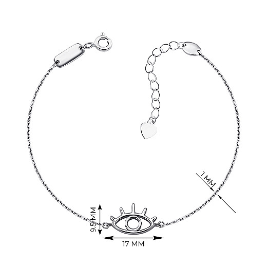 Браслет з срібла  SZDB02252-B/12 №3