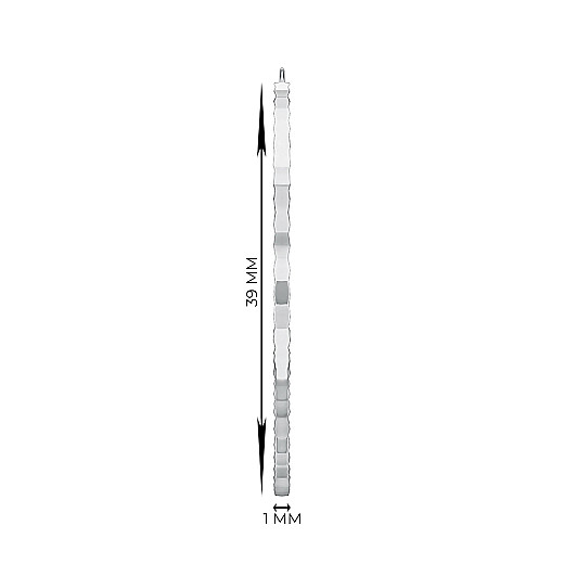 Серьги-кольца из серебра c20860/4 №2