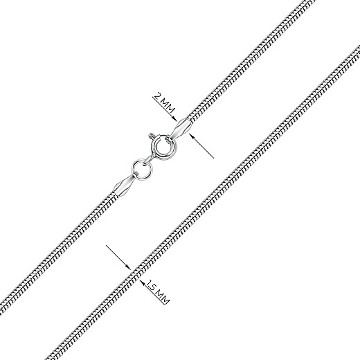 Цепь из серебра CCT 16 Rod-L/12 №3