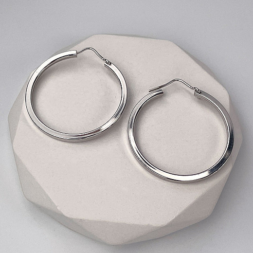 Серьги-кольца из серебра OF032-0014-E/12 №5