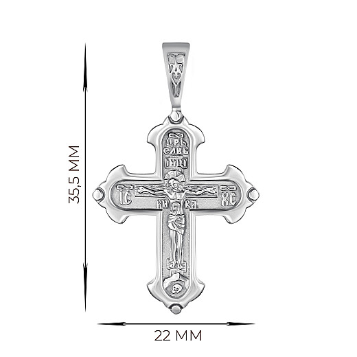 Хрест з срібла  с31522 №4