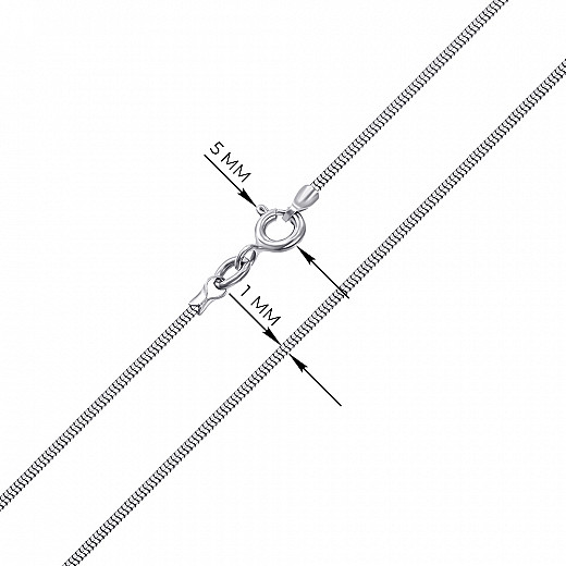 Ланцюг зі срібла  CCT12D Rod-L/12 №3