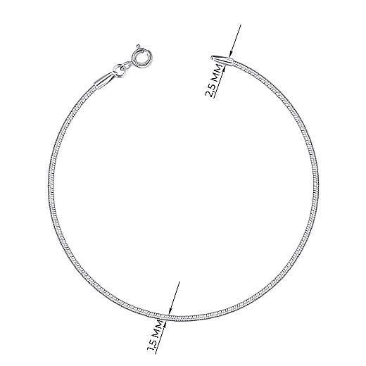 Браслет з срібла  CCT 14 D Rod-B/12 №3